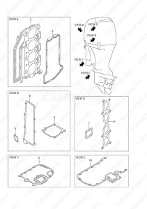 DF 140 drawing Gasket Set