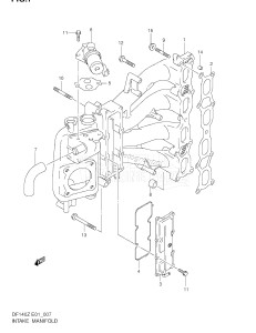 DF140 From 14000Z-251001 ()  2002 drawing INTAKE MANIFOLD