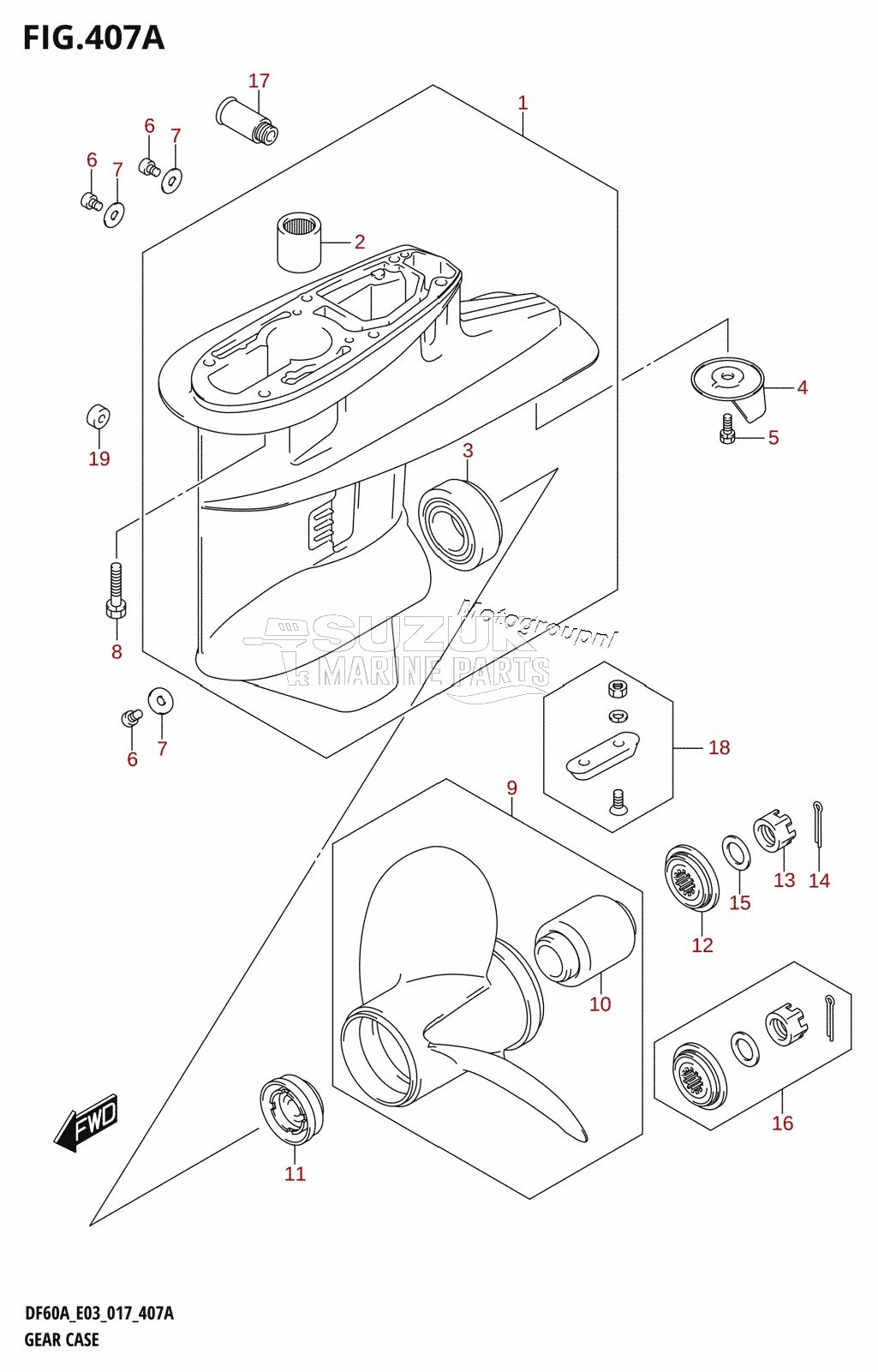 GEAR CASE (DF40A:E03)