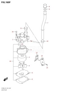 DF200A From 20003F-040001 (E01 E40)  2020 drawing WATER PUMP (DF150AT:E40,DF150AZ:E40)