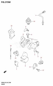 DF60A From 06002F-410001 (E01 E40)  2014 drawing SENSOR (DF60ATH:E40)