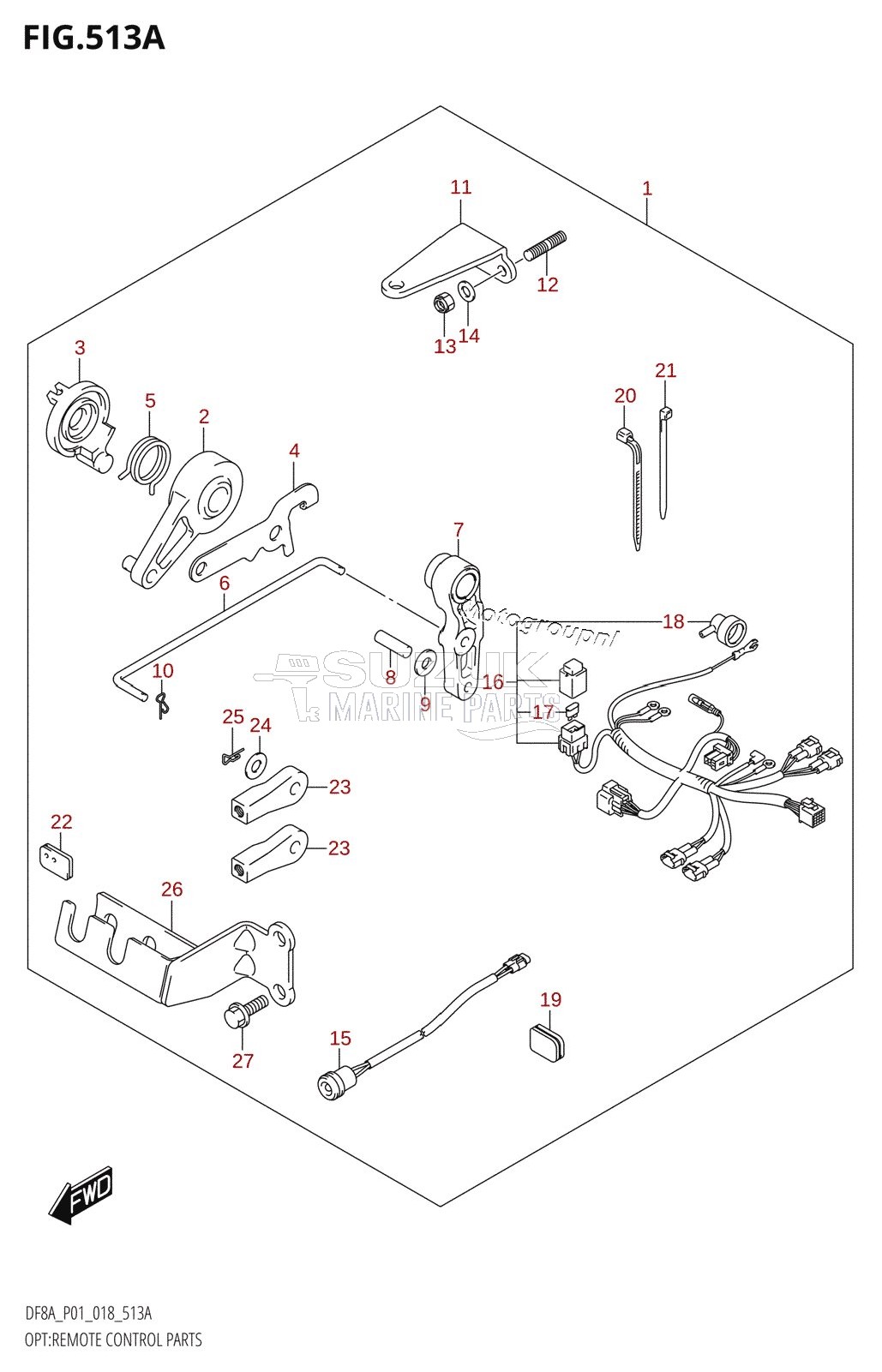 OPT:REMOTE CONTROL PARTS (DF8A,DF9.9A)