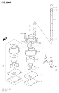 DF200Z From 20002Z-610001 (E03)  2016 drawing WATER PUMP (DF200T:E03)