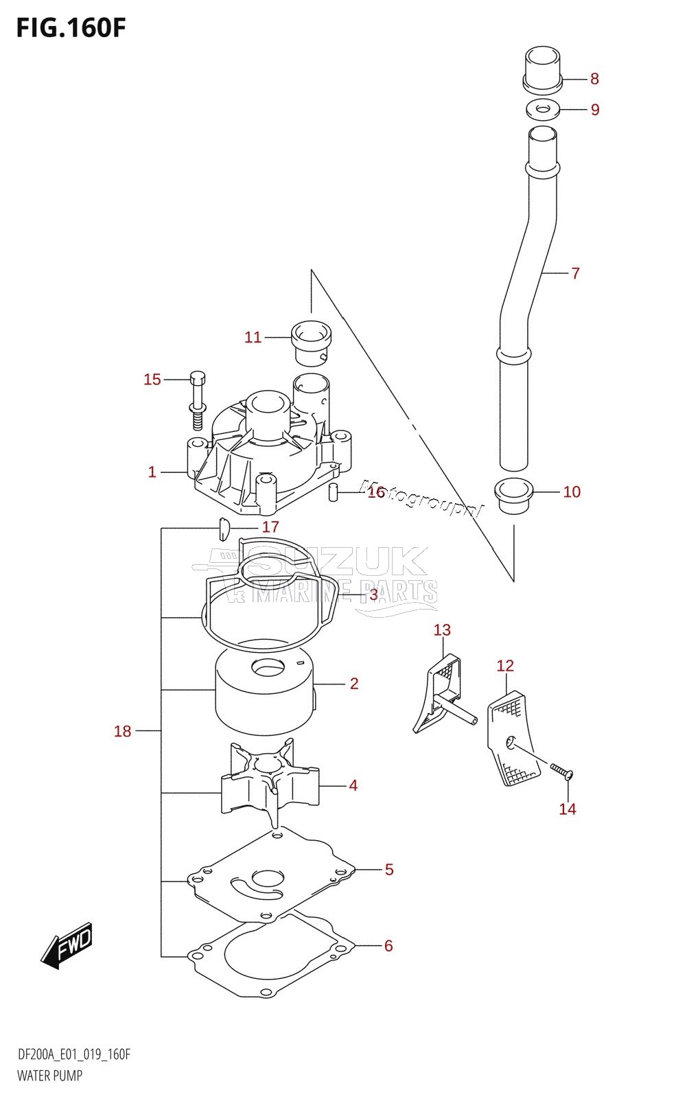 WATER PUMP (DF150AT:E40,DF150AZ:E40)