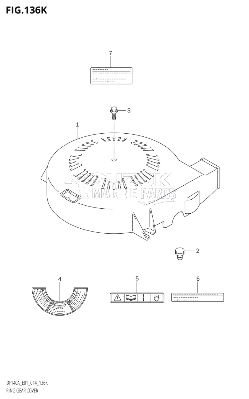 RING GEAR COVER (DF140AZ:E40)