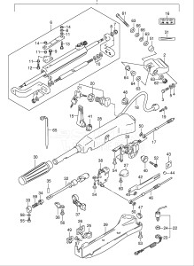  (2003) 115hp - () DF115TL drawing OPT:TILLER HANDLE (DF115WT)