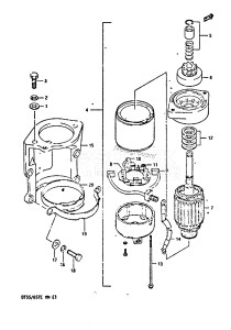 DT55 From 05501-705120 ()  1987 drawing STARTING MOTOR