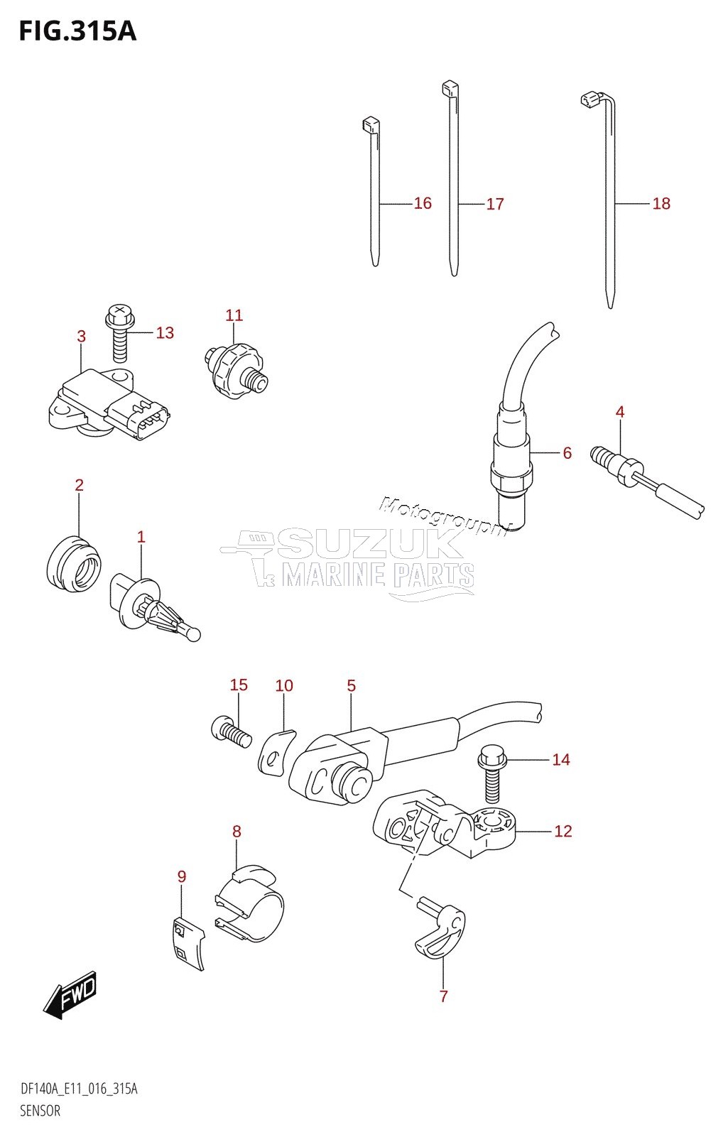 SENSOR (DF100AT:E11)