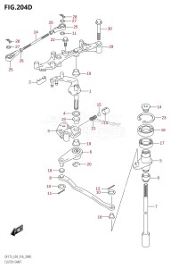 DF175T From 17502F-610001 (E03)  2016 drawing CLUTCH SHAFT (DF150ZG:E03)