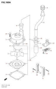 DF90 From 09001F-880001 (E03)  2008 drawing WATER PUMP (K1,K2,K3,K4,K5,K6)