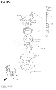 DF90A From 09003F-010001 (E01 E40)  2010 drawing WATER PUMP