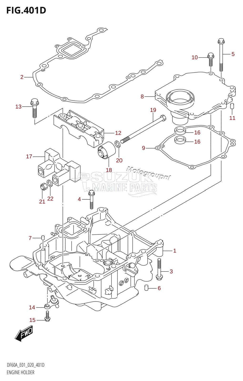 ENGINE HOLDER (DF40ASVT:E34)