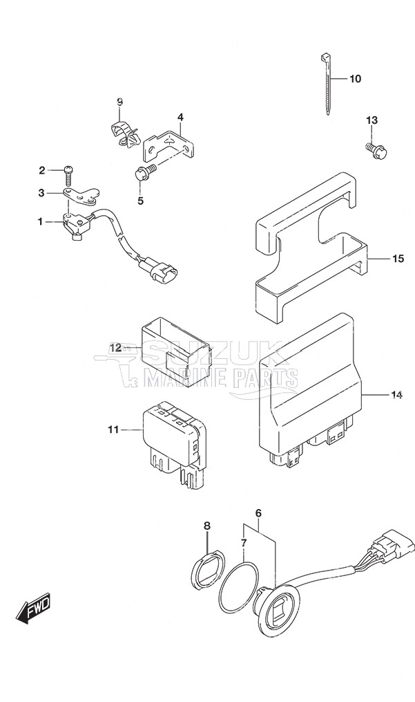 PTT Switch/Engine Control Unit