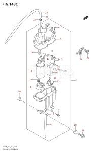 DF70A From 07003F-210001 (E01 E40)  2012 drawing FUEL VAPOR SEPARATOR (DF70ATH:E01)