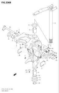 15002Z-210001 (2012) 150hp E01 E40-Gen. Export 1 - Costa Rica (DF150Z) DF150Z drawing SWIVEL BRACKET (DF150T:E40)