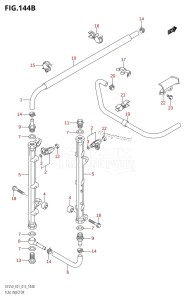 DF250Z From 25003Z-310001 (E01 E40)  2013 drawing FUEL INJECTOR (DF200T:E40)