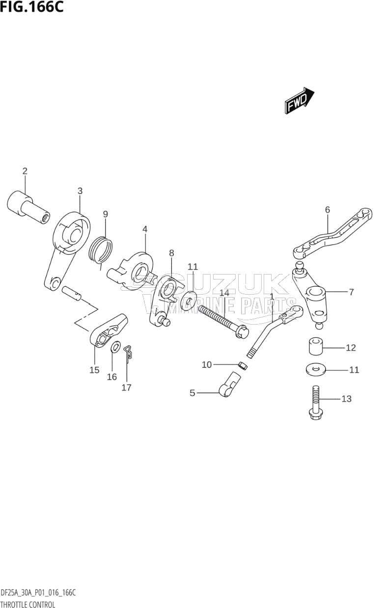 THROTTLE CONTROL (DF25AT:P01)