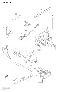 01503F-210001 (2012) 15hp P01-Gen. Export 1 (DF15  DF15R) DF15 drawing RECTIFIER (DF15:P01)