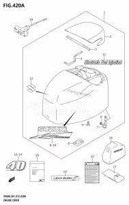 DF50A From 05003F-310001 (E01)  2013 drawing ENGINE COVER (DF40A:E01)