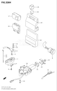 17502F-410001 (2014) 175hp E01 E40-Gen. Export 1 - Costa Rica (DF175TG) DF175TG drawing PTT SWITCH / ENGINE CONTROL UNIT (DF150ZG:E40)