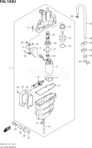 04003F-510001 (2005) 40hp E01 E13-Gen. Export 1 -  SE  Asia (DF40A  DF40AQH  DF40AST  DF40ATH) DF40A drawing FUEL VAPOR SEPARATOR (DF60AVTH:E40)