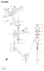 DF200 From 20001F-780001 (E01 E40)  2007 drawing CLUTCH SHAFT