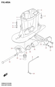 DF225Z From 22503Z-810001 (E01 E40)  2018 drawing DRIVE SHAFT HOUSING (DF200AT)