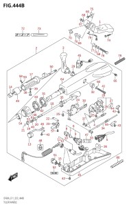 04003F-340001 (2023) 40hp E01 E11-Gen. Export 1-and 2 (DF40A  DF40AQH  DF40AT  DF40ATH) DF40A drawing TILLER HANDLE (DF40ATH,DF50ATH)