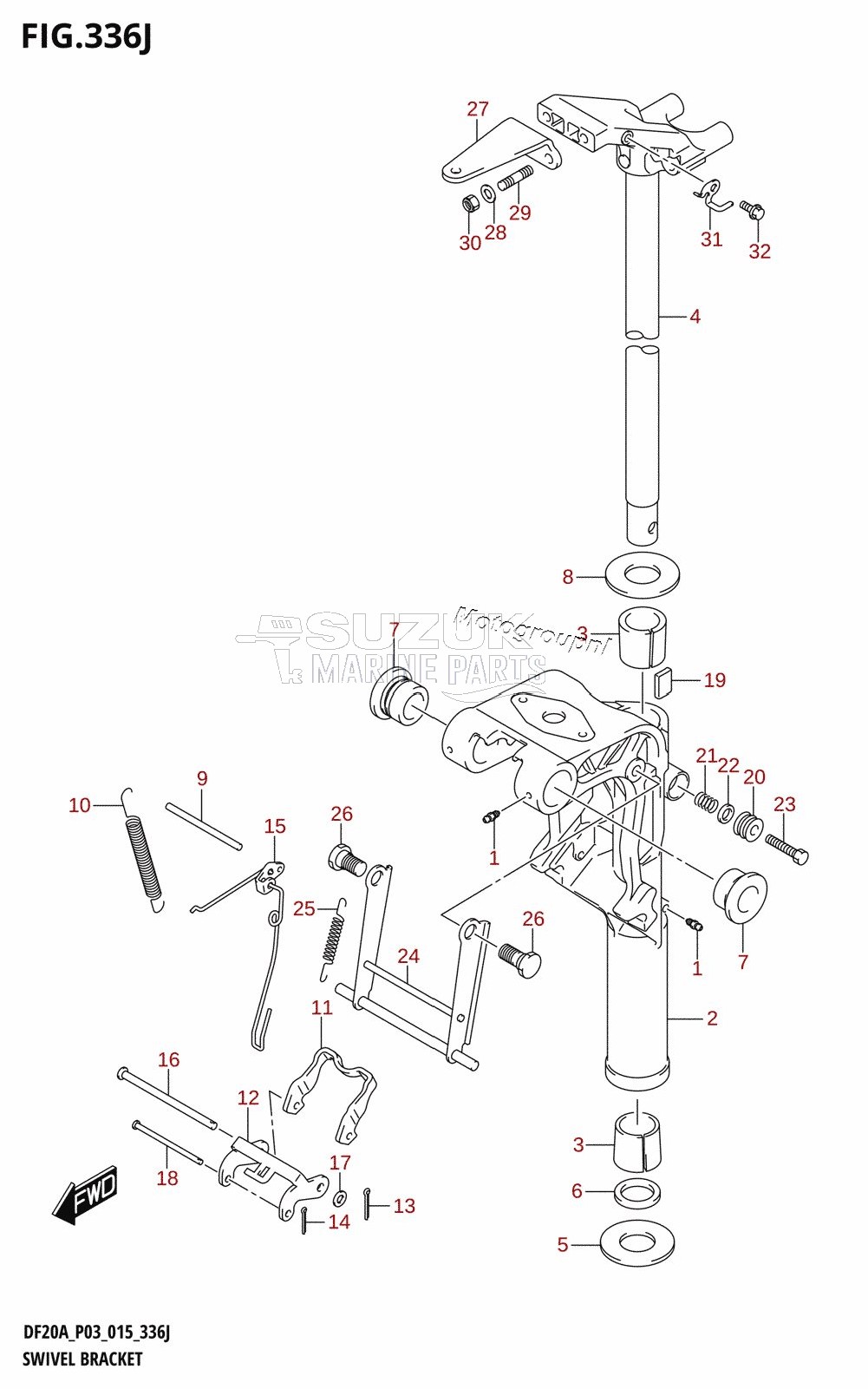 SWIVEL BRACKET (DF20AR:P03)