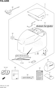 05003F-310001 (2013) 50hp E01-Gen. Export 1 (DF50A  DF50ATH) DF50A drawing ENGINE COVER (DF50A:E01)