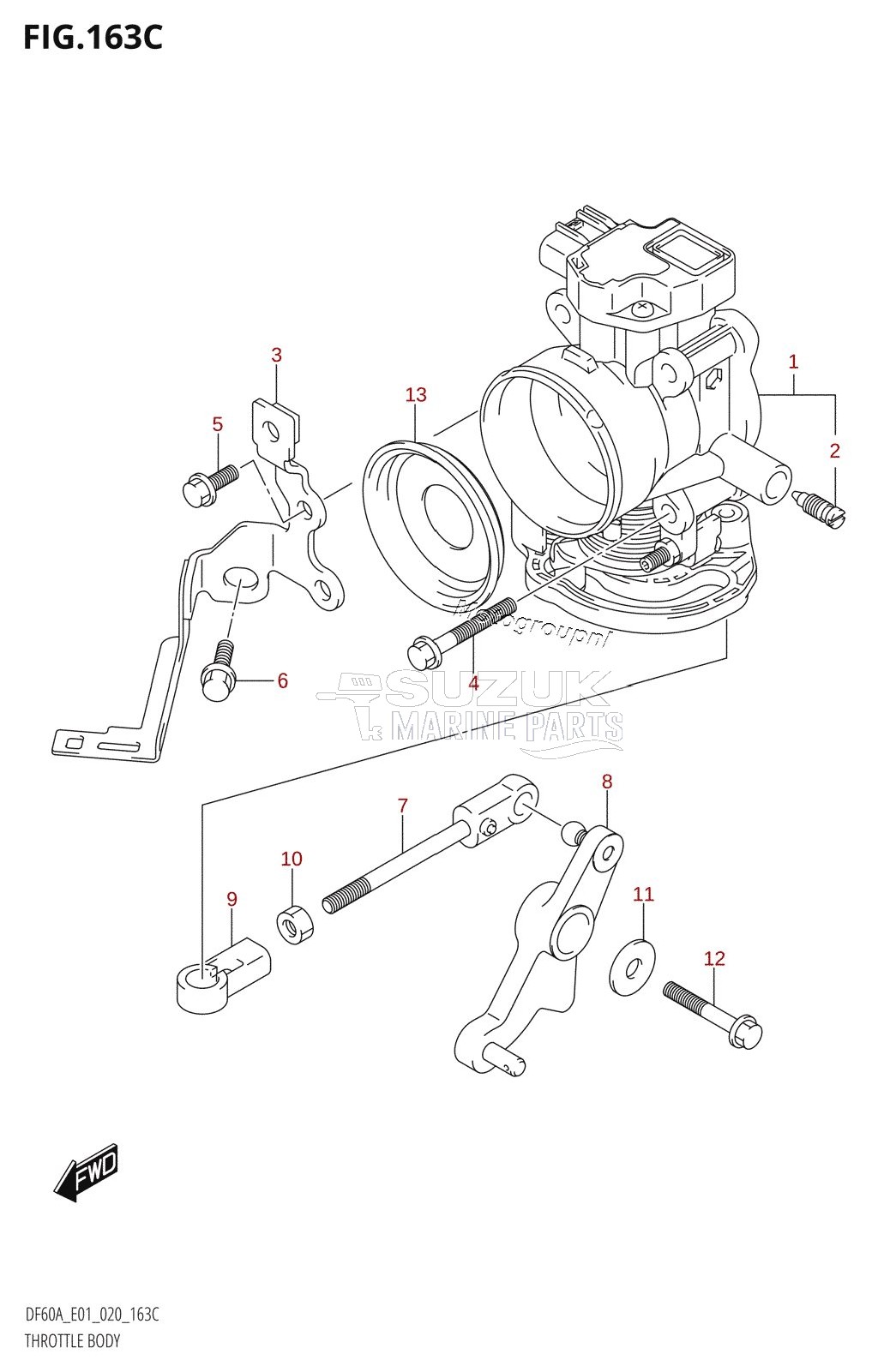 THROTTLE BODY (DF40AST,DF40ASVT)