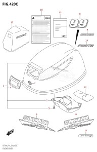 DF20A From 02002F-410001 (P01)  2014 drawing ENGINE COVER (DF9.9BT:P01)