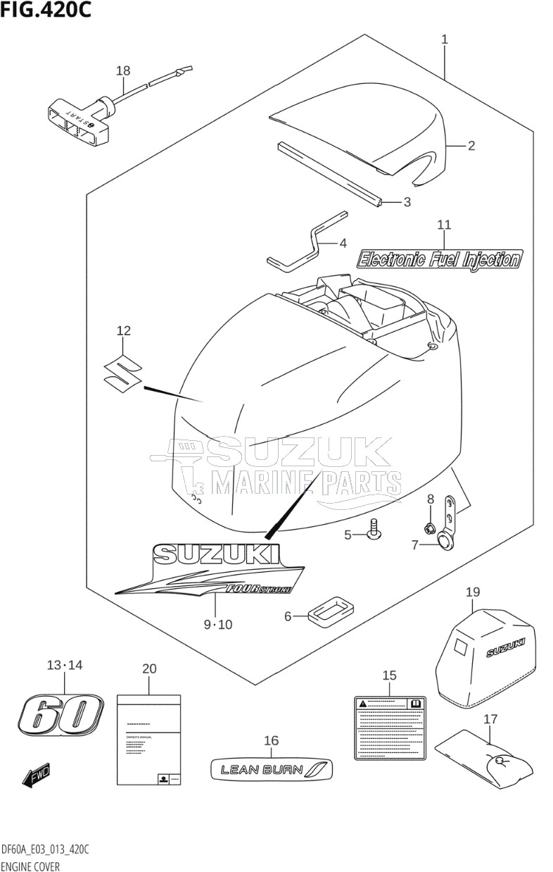 ENGINE COVER (DF60A:E03)