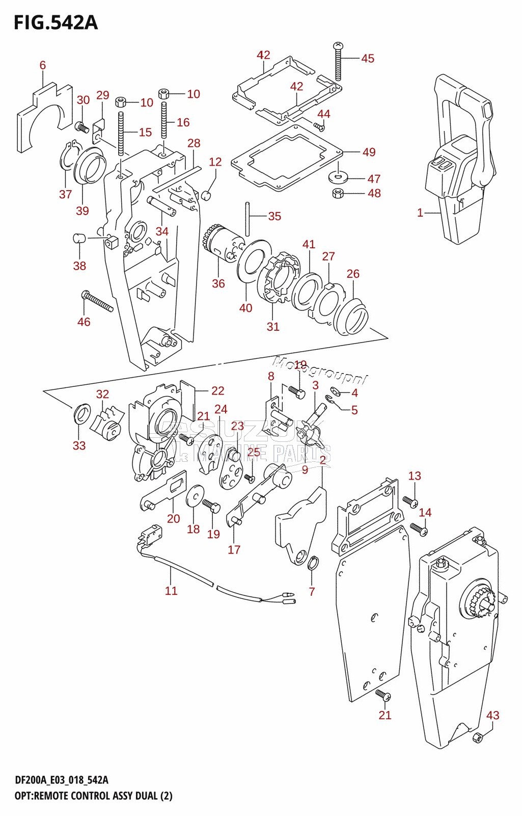 OPT:REMOTE CONTROL ASSY DUAL (2)