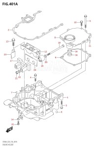 04003F-610001 (2016) 40hp E03-USA (DF40A) DF40A drawing ENGINE HOLDER (DF40A:E03)