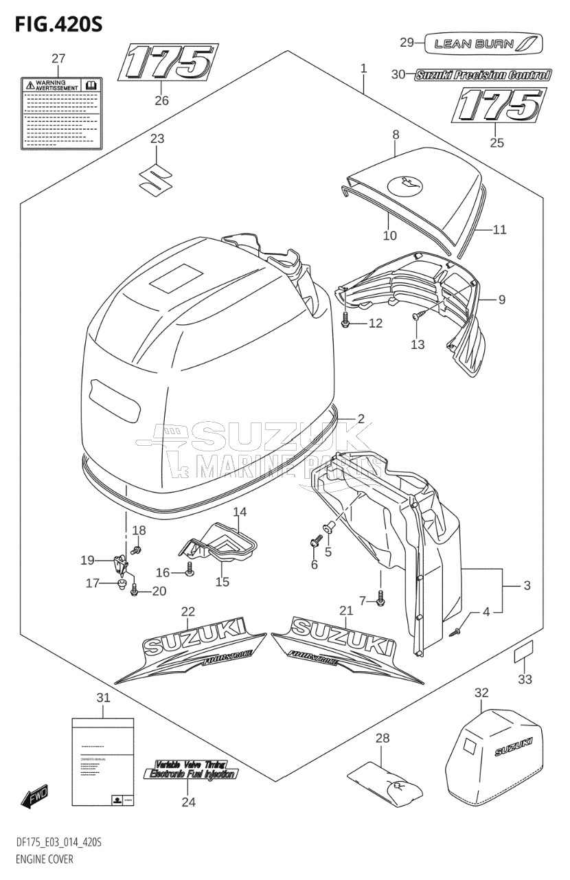 ENGINE COVER (DF175ZG:E03)