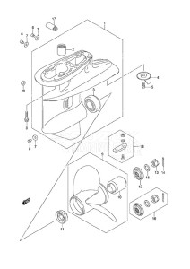 DF 60A drawing Gear Case