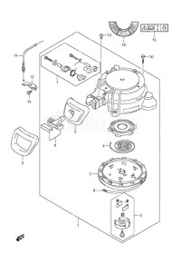 DF 9.9A drawing Recoil Starter