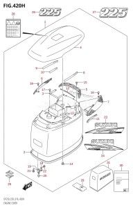 DF200 From 20002F-610001 (E03)  2016 drawing ENGINE COVER (DF225Z:E03)