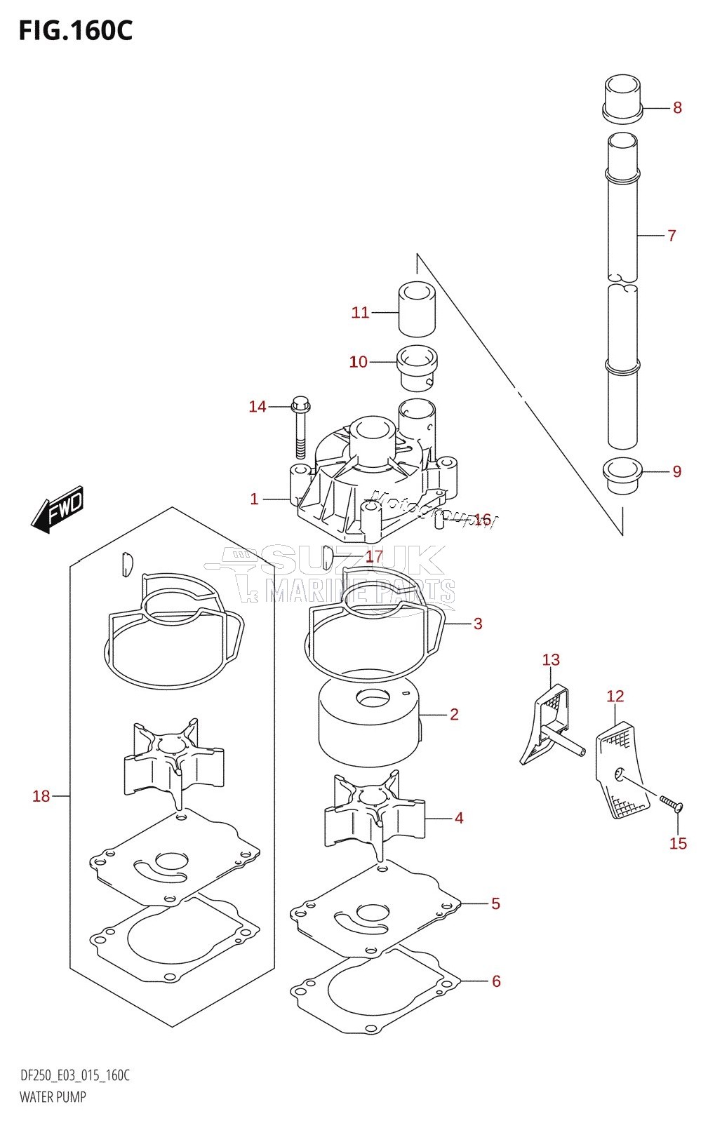 WATER PUMP (DF225T:E03)