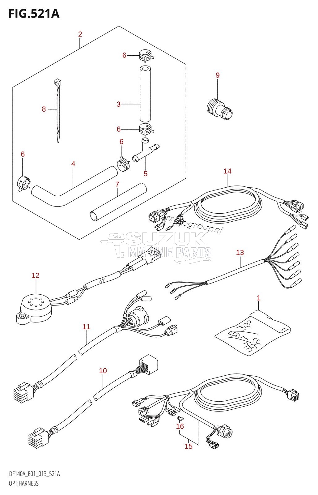 OPT:HARNESS (DF140AT:E01)