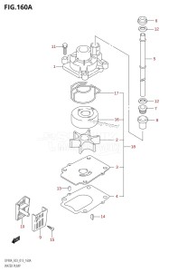 DF80A From 08002F-310001 (E03)  2013 drawing WATER PUMP