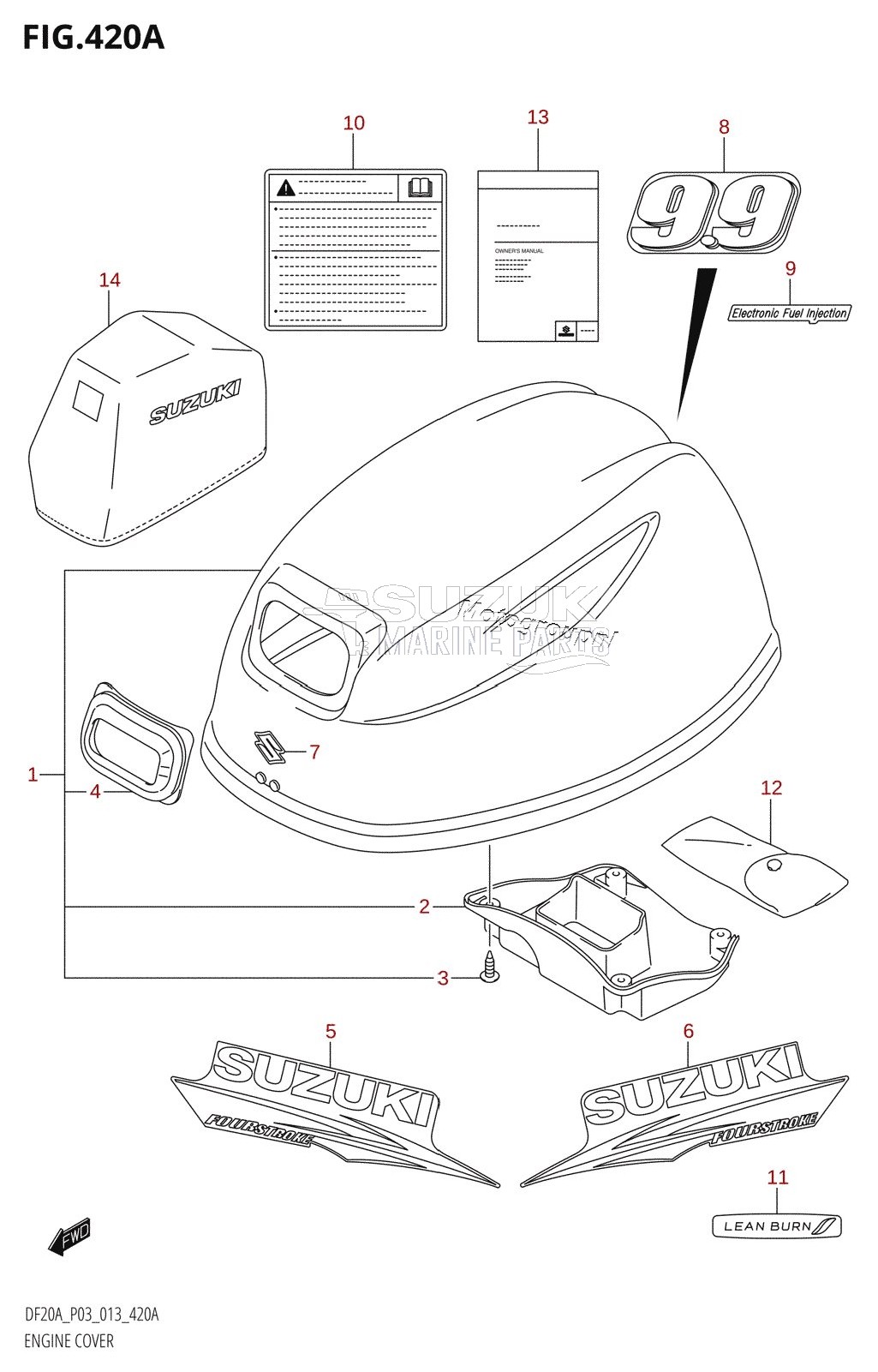 ENGINE COVER (DF9.9B:P03)