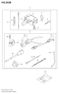 DF8A From 00801F-510001 (P01)  2015 drawing OPT:ELECTRICAL (MANUAL STARTER) (DF9.9A:P01:M-STARTER)