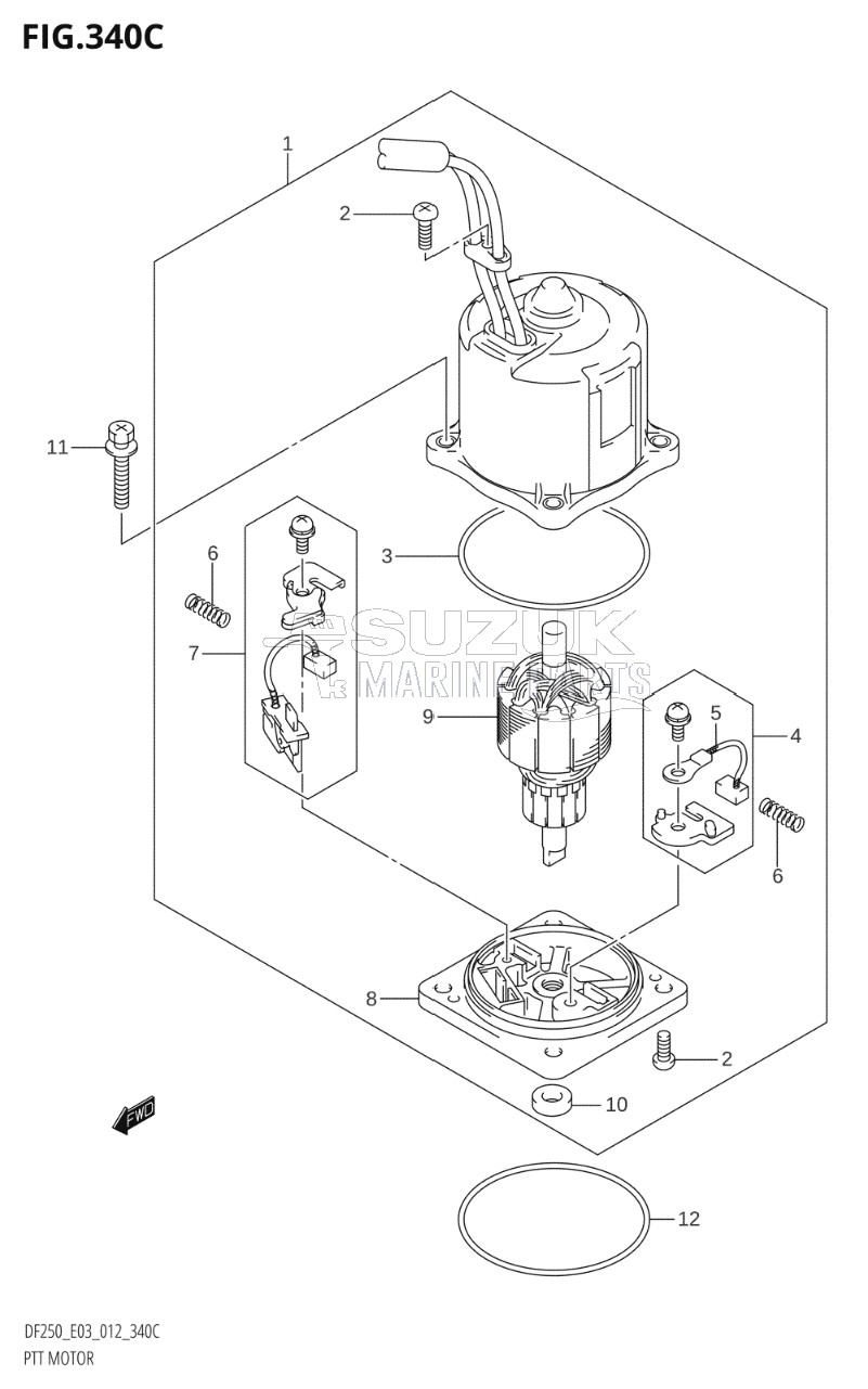 PTT MOTOR (DF225T:E03:(X-TRANSOM,XX-TRANSOM))