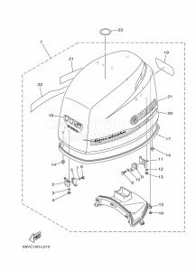 F115AETX drawing FAIRING-UPPER