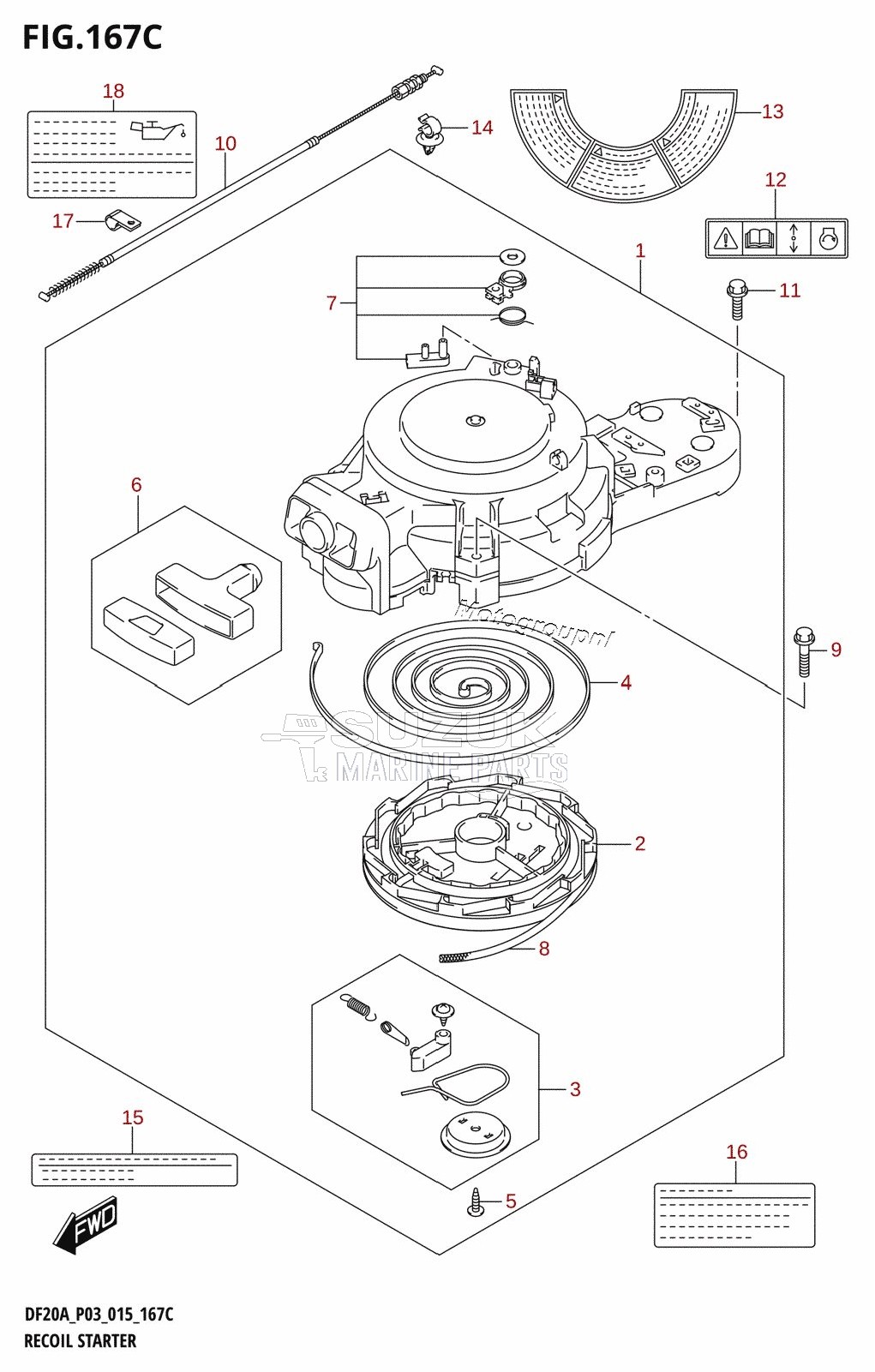 RECOIL STARTER (DF9.9BT:P03)