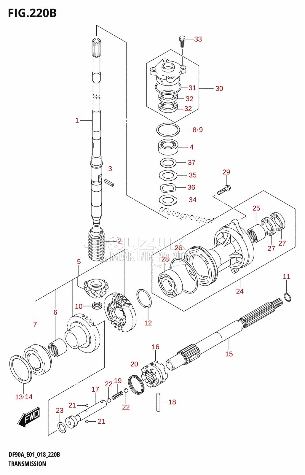 TRANSMISSION (DF70ATH,DF80A,DF90ATH)