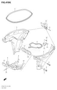 00995F-310001 (2013) 9.9hp P01-Gen. Export 1 (DF9.9BP  DF9.9BR) DF9.9B drawing SIDE COVER (DF20AR:P01)