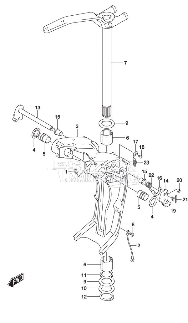 Swivel Bracket w/Transom (X) & (XX)